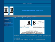 Tablet Screenshot of hjb-metallundservice.de